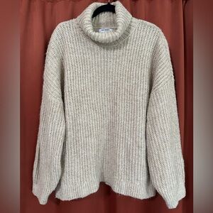 Old Navy Chunky Oversized Wool Blend Turtleneck Sweater Women’s Large
